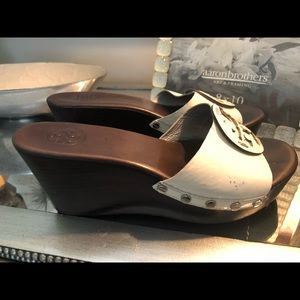 Tory Burch wedge sandals - good condition
